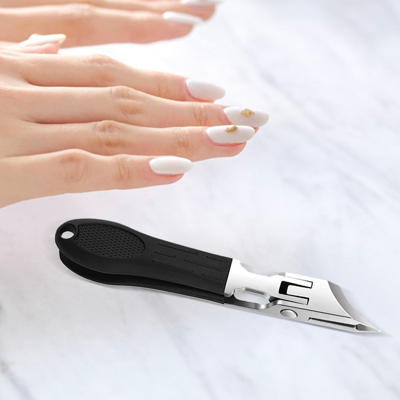 Nail Art For Men - Curved Nail Clipper Stainless Steel Fingernail