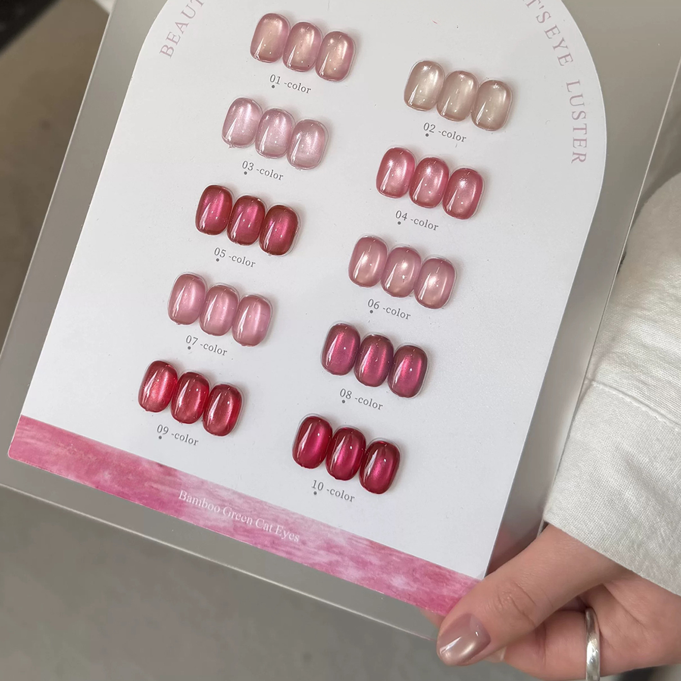 Nail Art Pink Soft - 1-10pcs PSK New Pink Gold Soft