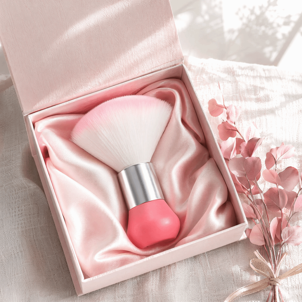 Nail Art Pink Soft - Soft Neck Duster Brush Pink Color