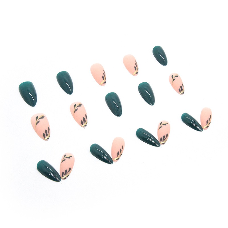 24P/Set Medium-length Almond P - Nail Art Pink recension och pris