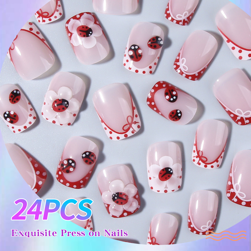 24 pieces per set. Rectangular - Nail Art French Nails recension och pris