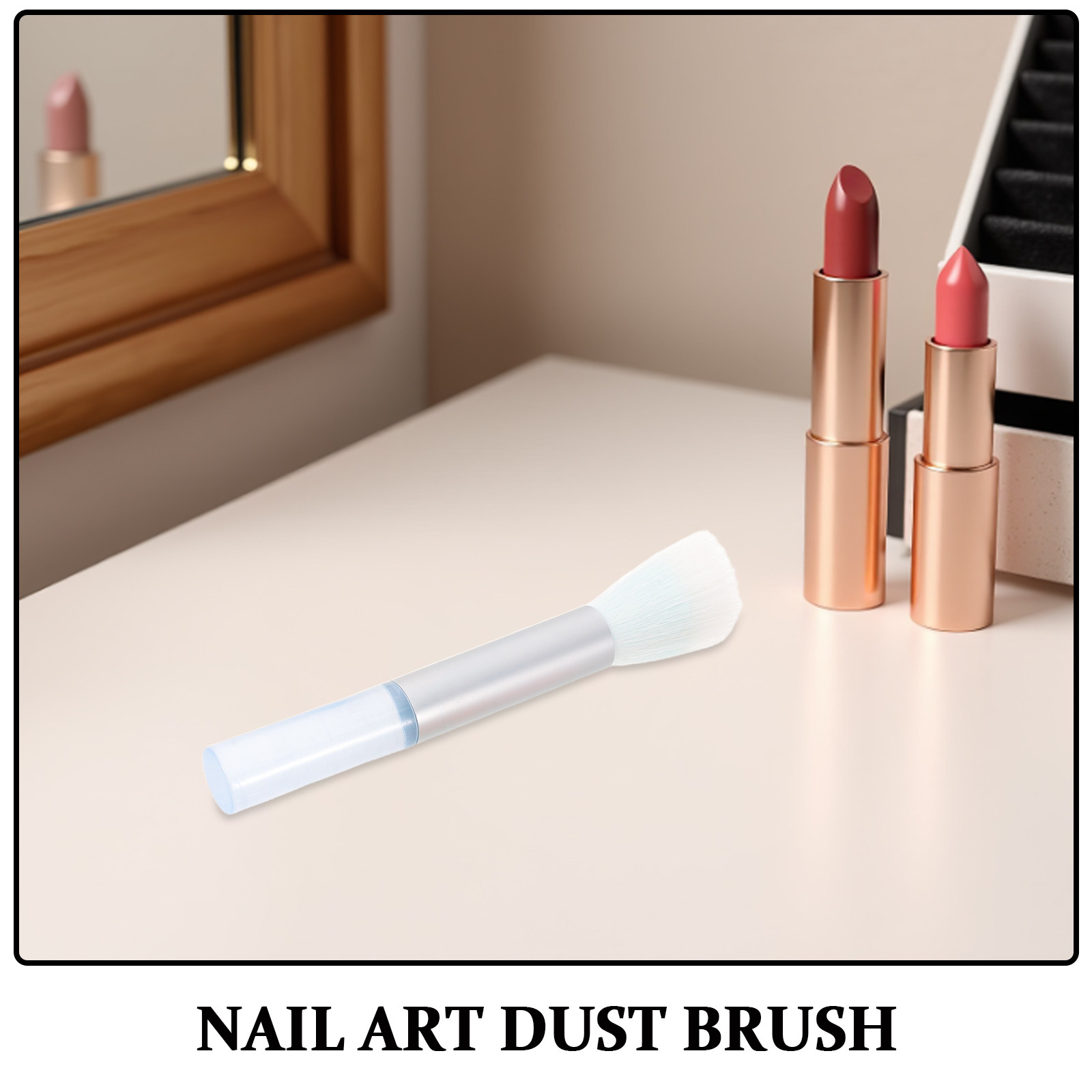 3Pcs Nail Art Dust Brushes Min - Nail Art Pink Soft recension och pris