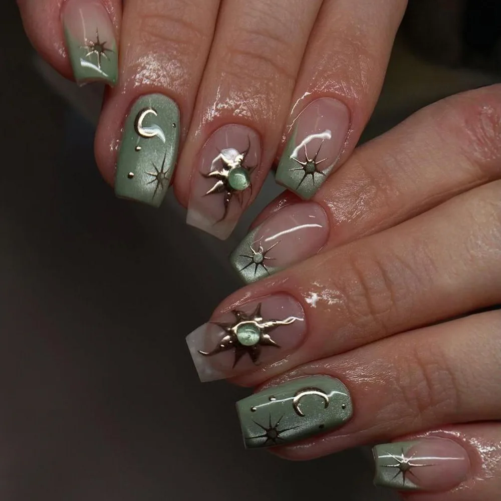 24pcs Finished Fake Nails Fren - Nail Art French Nails recension och pris