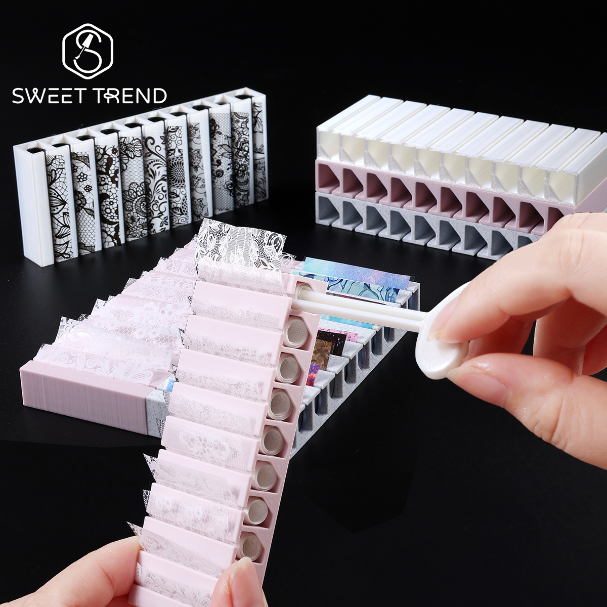 Nail Transfer Foils Storage Bo - Nail Foil Transfer recension och pris