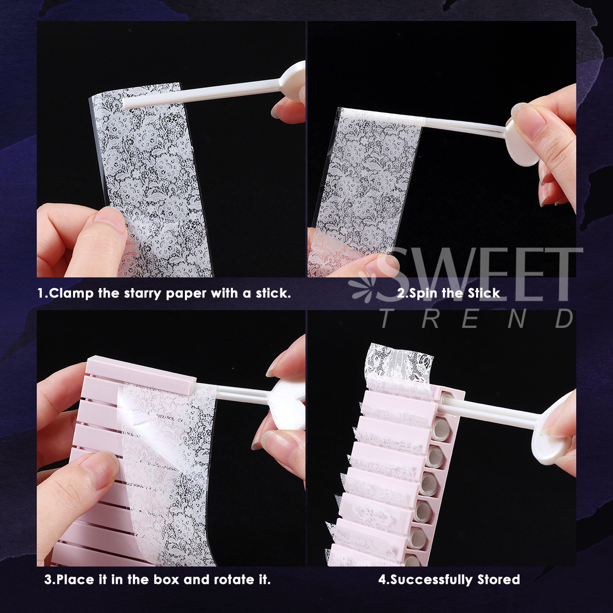 Nail Transfer Foils Storage Bo - Nail Foil Transfer recension och pris