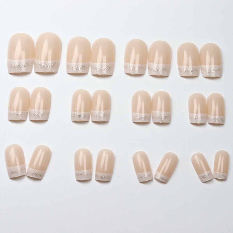 24pcs/set Medium Square fake n - Nail Art French Nails recension och pris