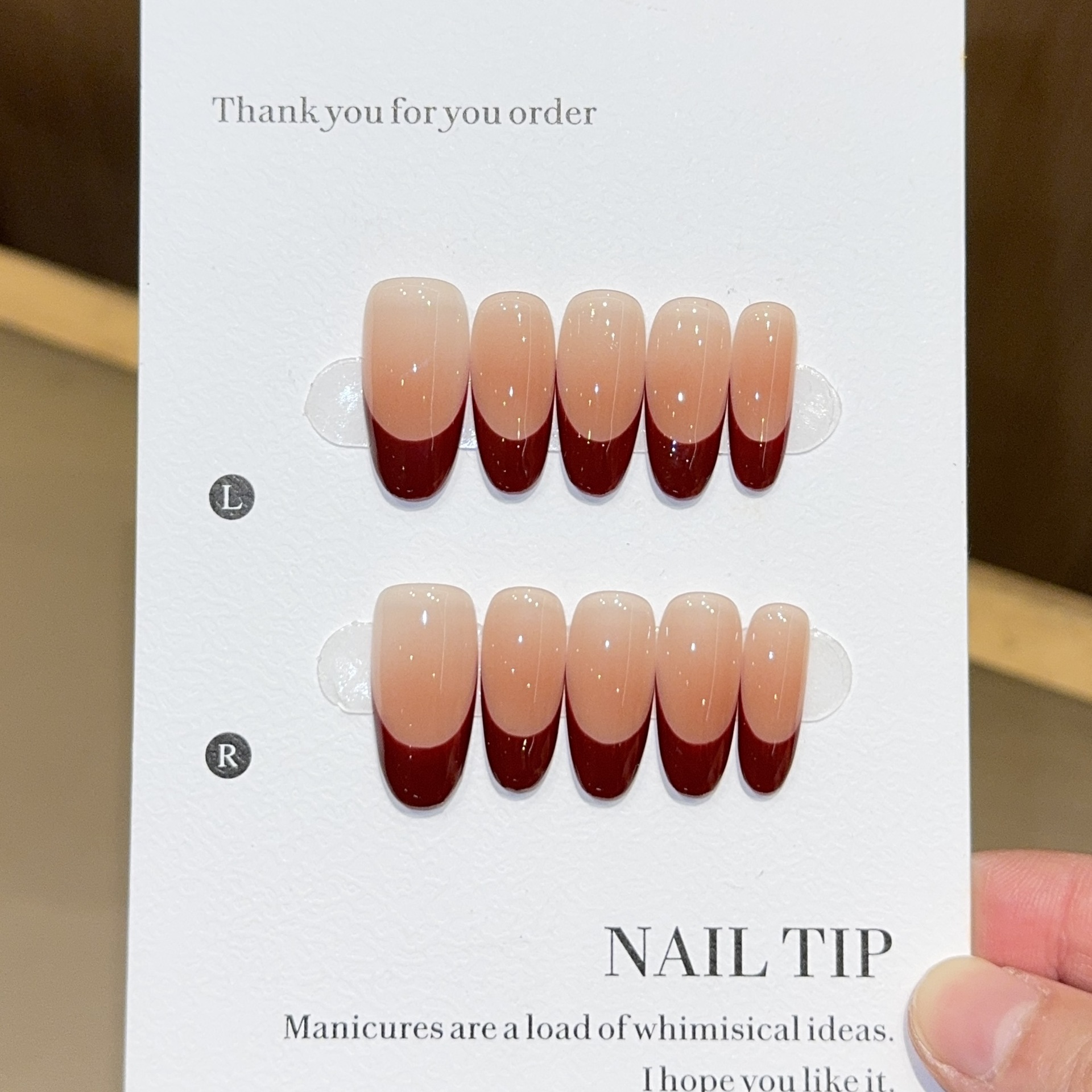 10pcs Solid Color Handmade Pre - Nail Art French Nails recension och pris