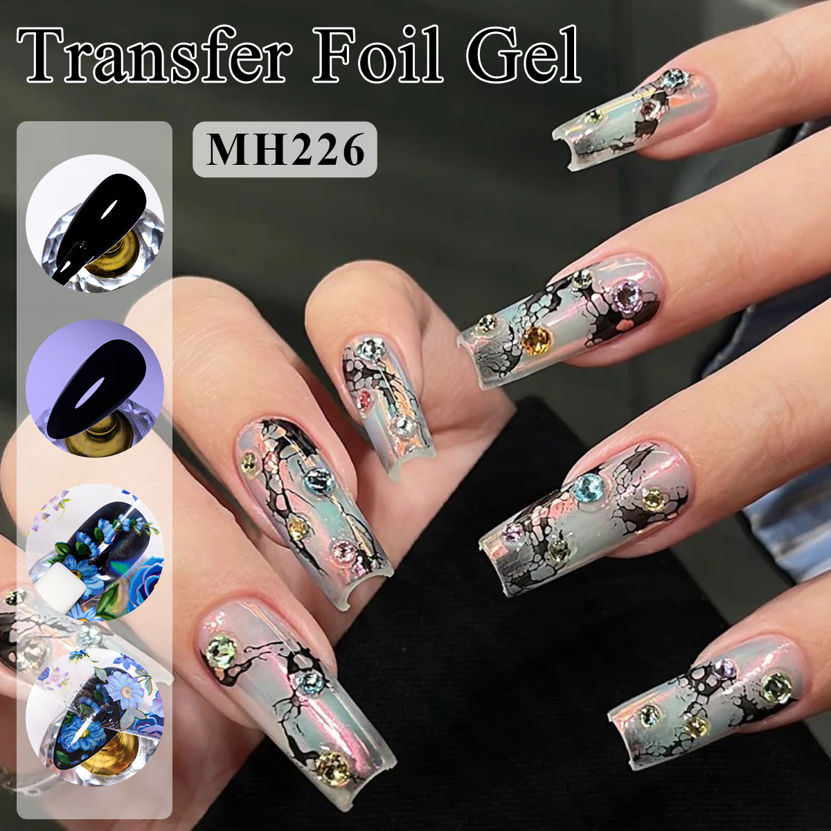 10ml Transfer Foil Gel Nail Po - Nail Foil Transfer recension och pris