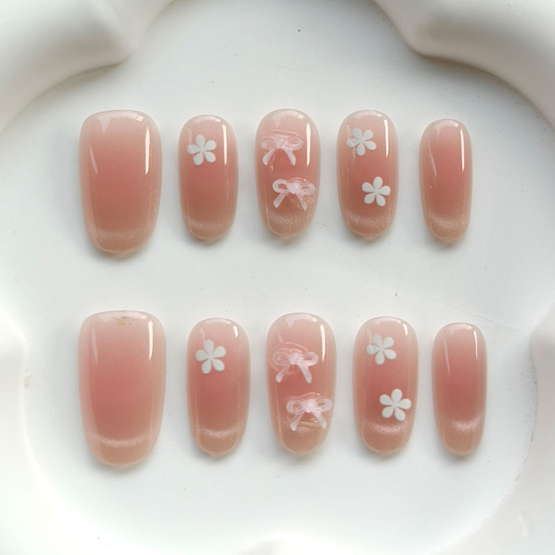 10Pcs Teenage Girl Fashion Cut - Nail Art Pink recension och pris