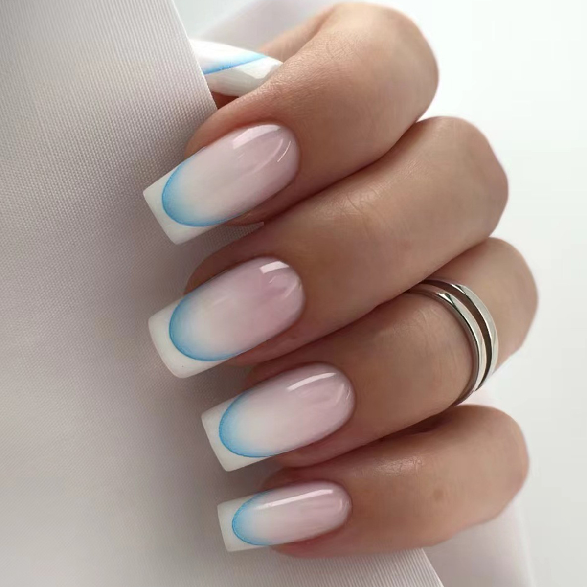 24pcs Finished Fake Nails Fren - Nail Art French Nails recension och pris