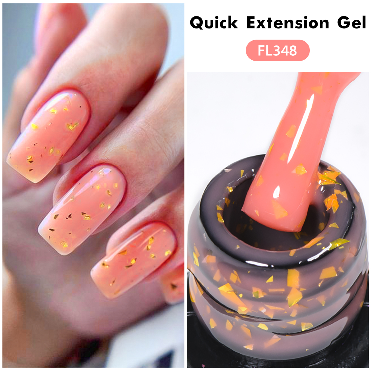 7ml 6 Colors Glitter Quick Ext - Nail Foil Transfer recension och pris