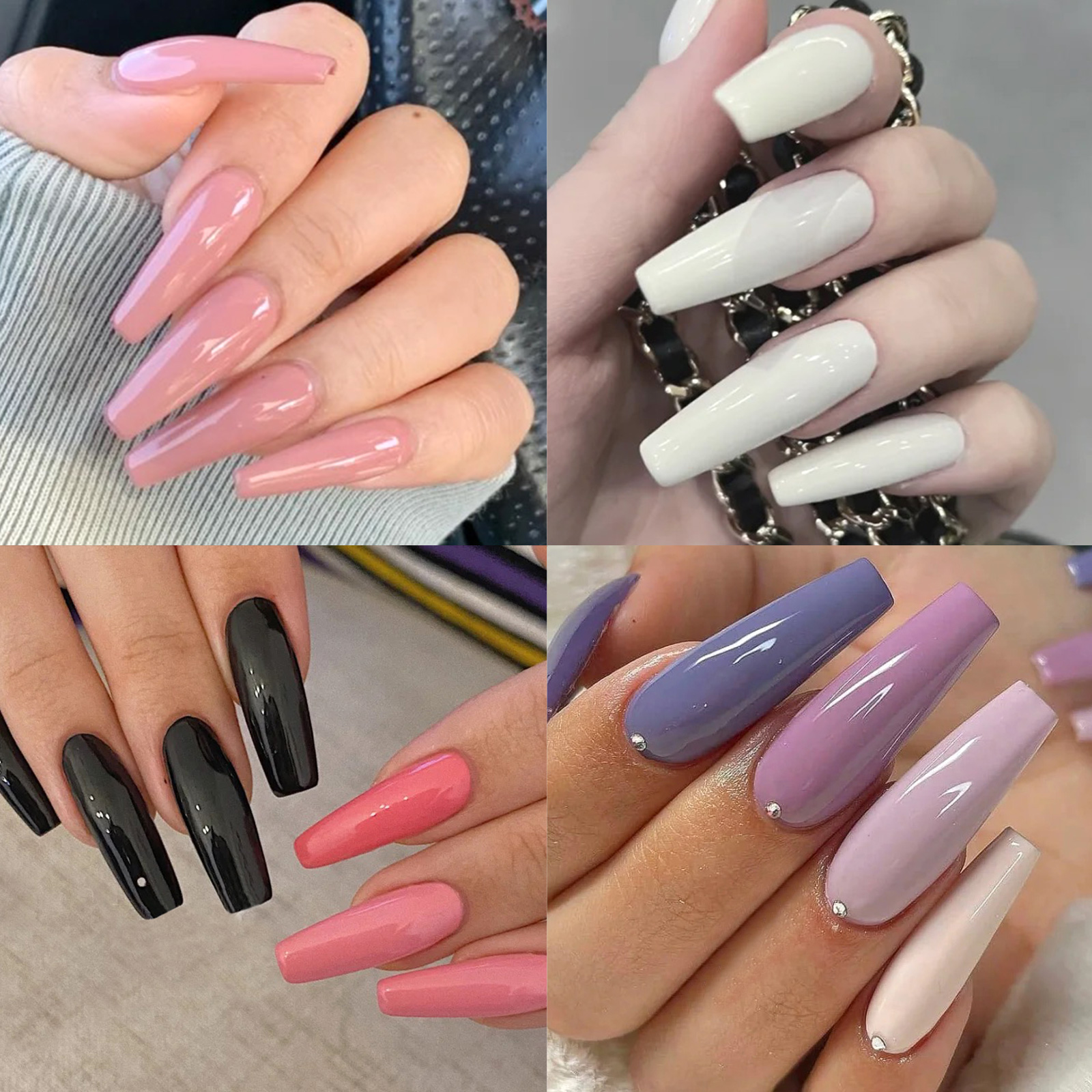24 grids solid color wear nail - Nail Art Pink recension och pris