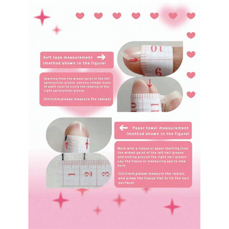 10pcs handmade pink press on n - Nail Art Pink recension och pris