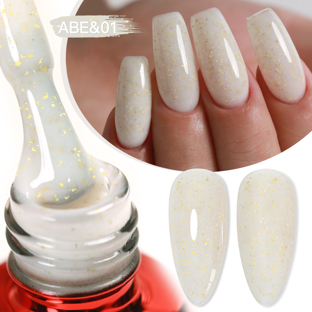 AS 15ml Gold Glitter Rubber Ba - Nail Foil Transfer recension och pris