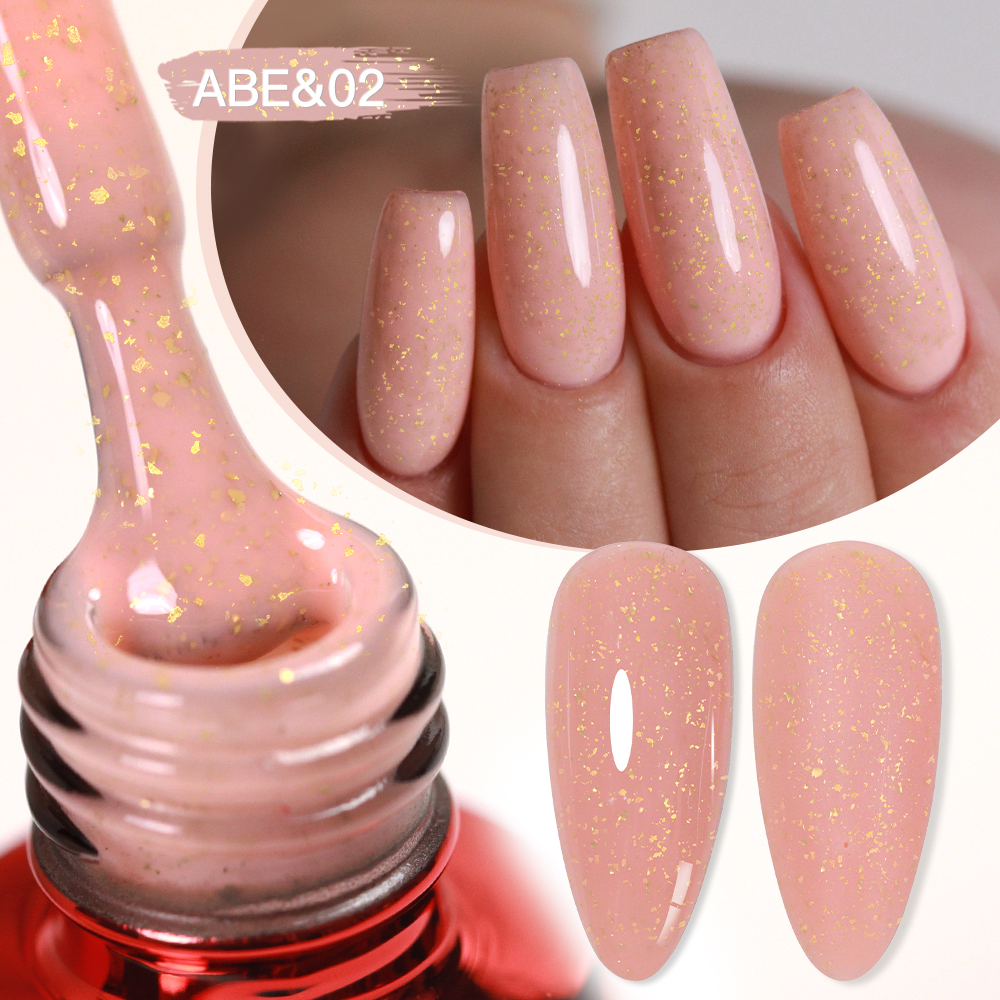 AS 15ml Gold Glitter Rubber Ba - Nail Foil Transfer recension och pris
